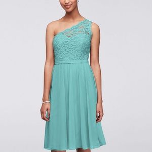 David Bridal bridesmaid dress.